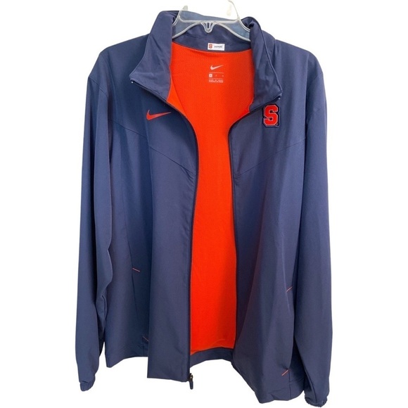 Nike Syracuse Orange Official Team On Field Men’s Blue Full Zip Jacket Large - Picture 3 of 6
